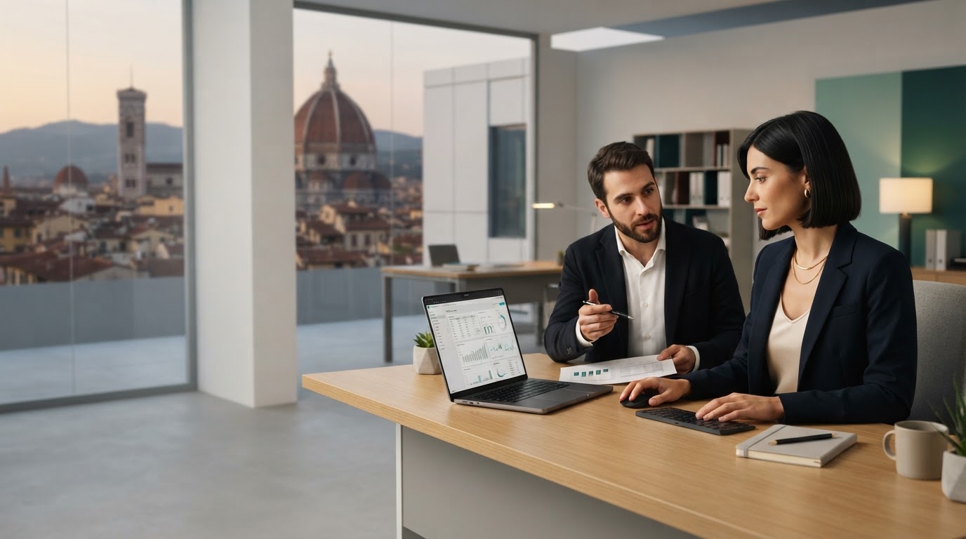 IntesaAI: ufficio luminoso e ordinato che rappresenta chiarezza nella gestione patrimoniale